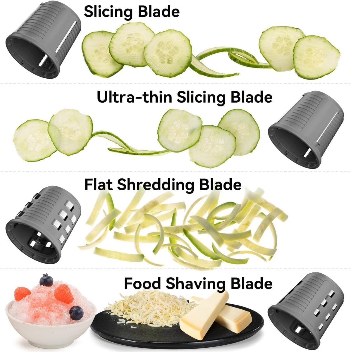 Electric Salad Shooter Cordless Rechargeable Vegetable Cutter