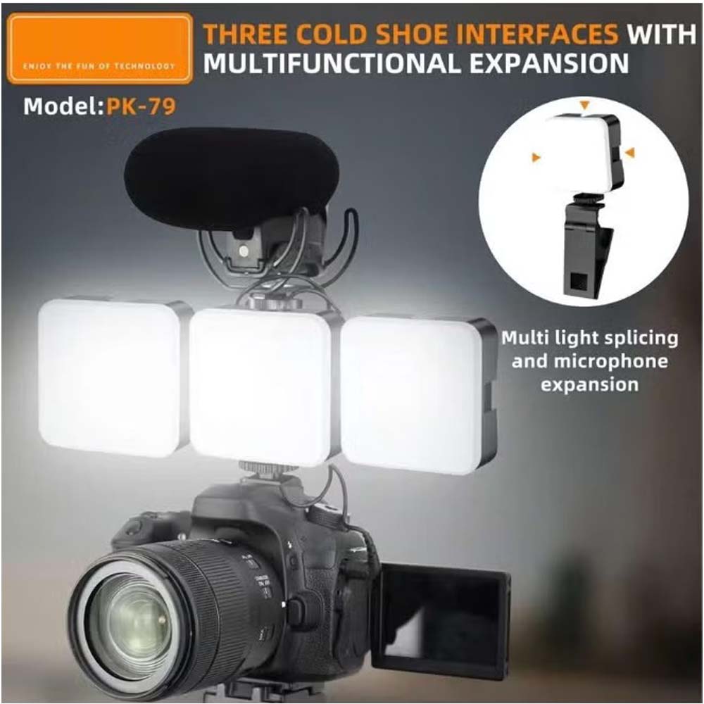 PK79 Mini LED Video Light 6000K Dimmable