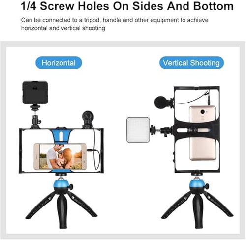 4-in-1 Vlogging Live Broadcast LED Selfie