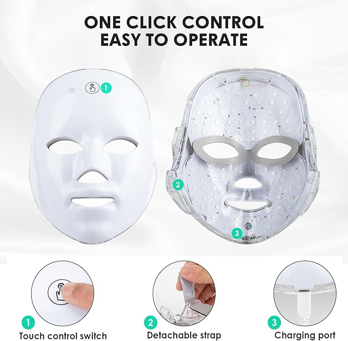 7-Color LED Light Therapy Face Mask