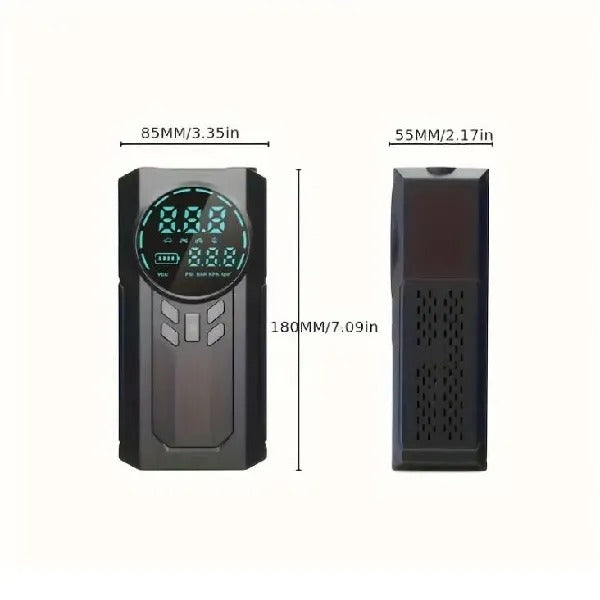 4-in-1 Portable Car Jump Starter, Air Pump