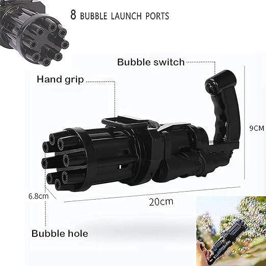 8-Hole Automatic Bubble Toy