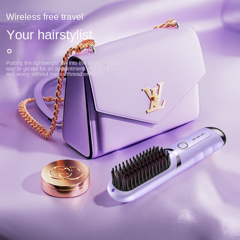 2-in-1 Electric Hair Styler Rotating Curling