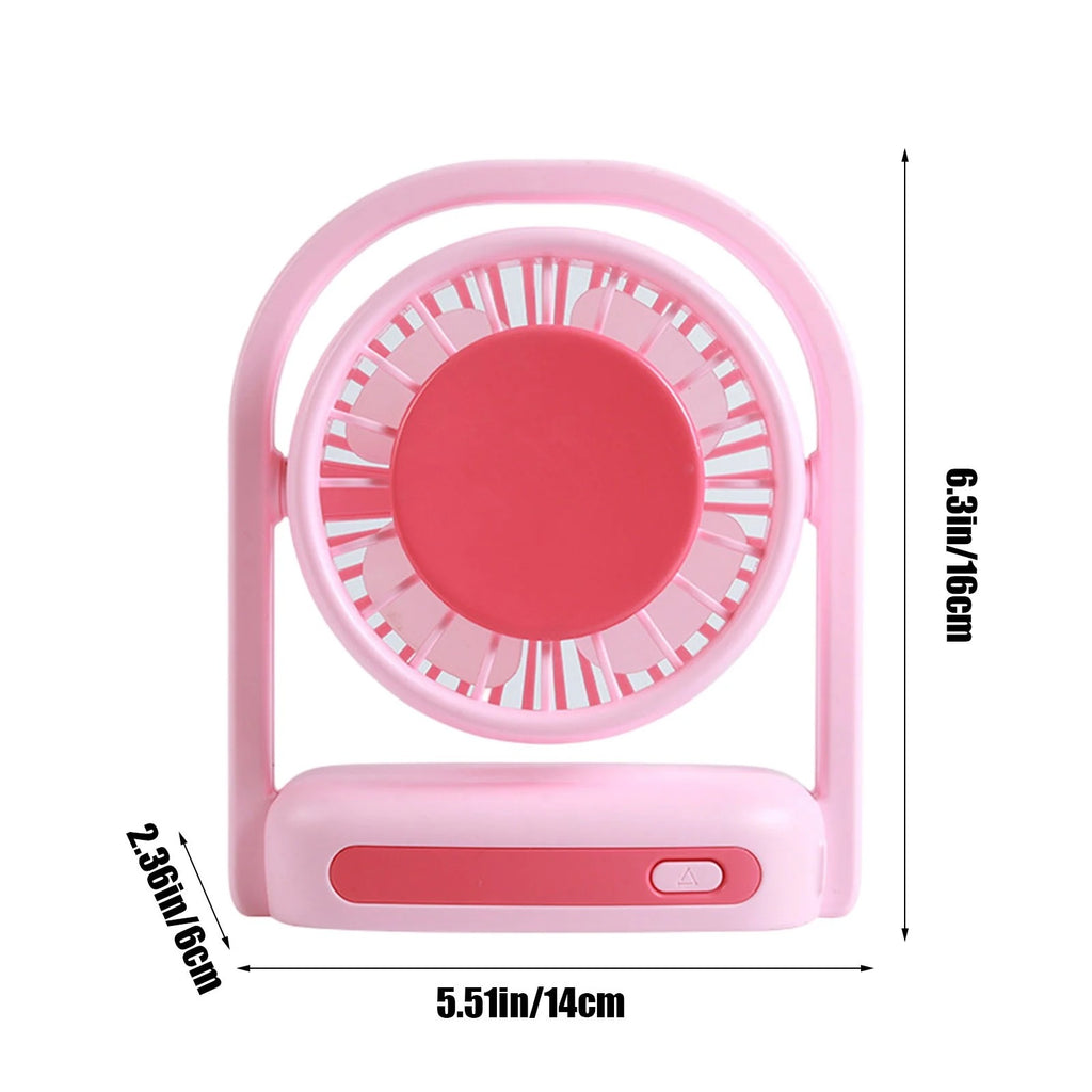 Portable 3-Speed Rechargeable Clip Fan