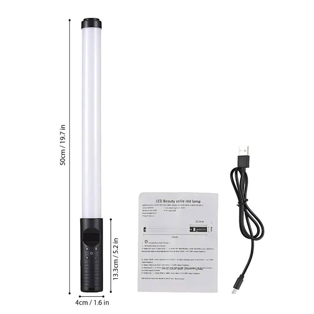 Portable Bi-Color LED Video Light Wand Stick