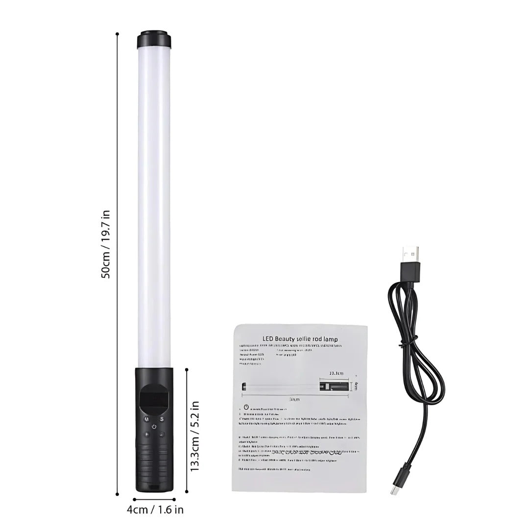 Portable Bi-Color LED Video Light Wand Stick