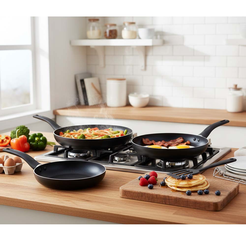 OE-017 4-Piece Non-Stick Frying Pan Set