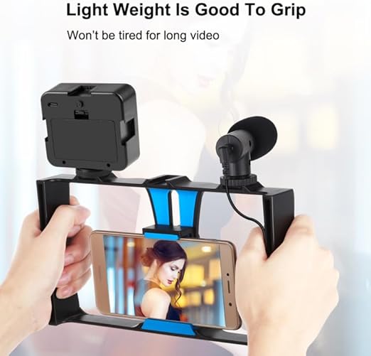 4-in-1 Vlogging Live Broadcast LED Selfie