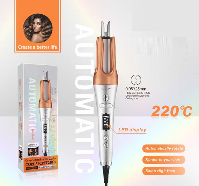 Auto Hair Curler with Ceramic-Aluminum