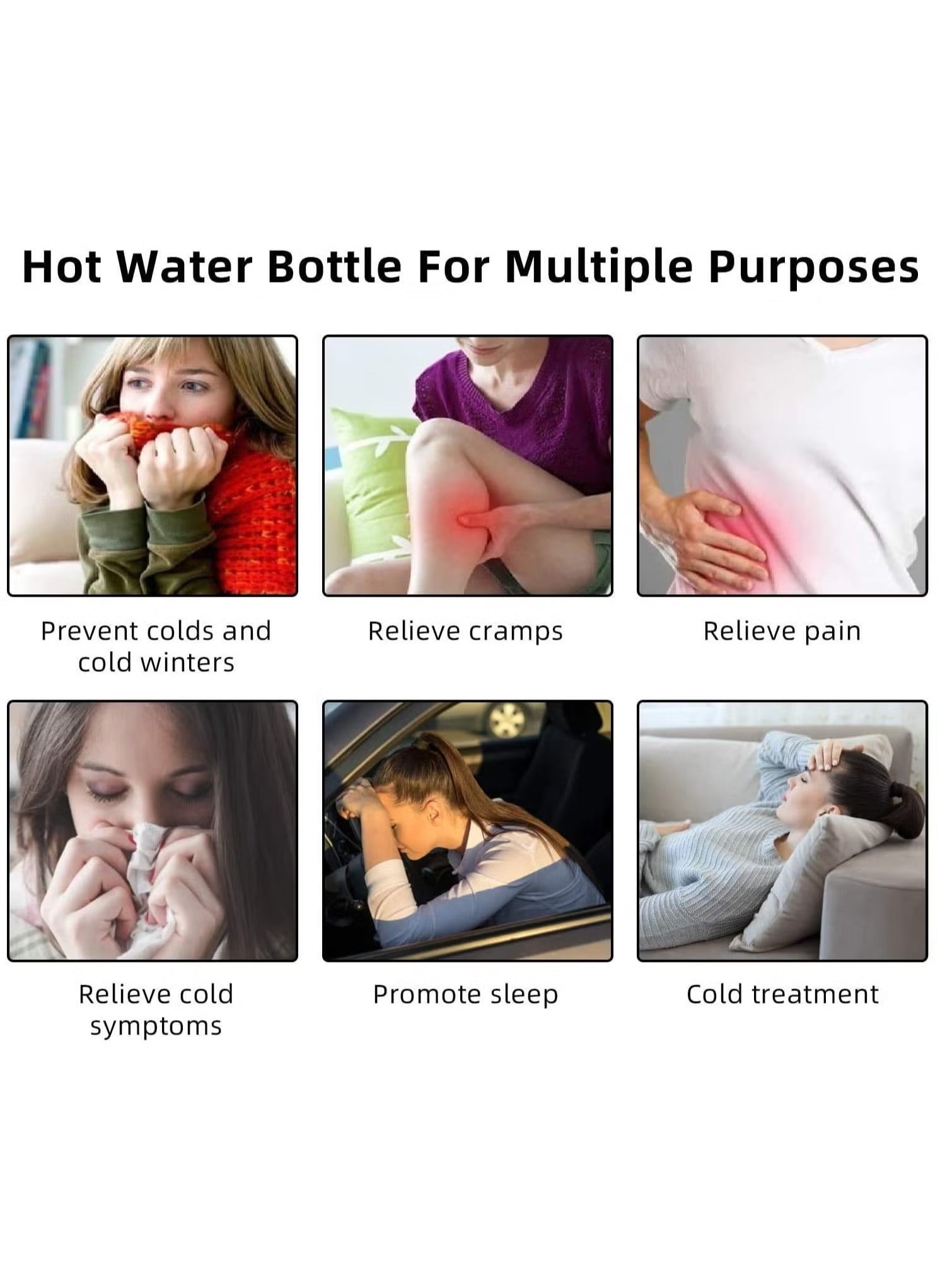 Hot Water Bag with Soft Cover