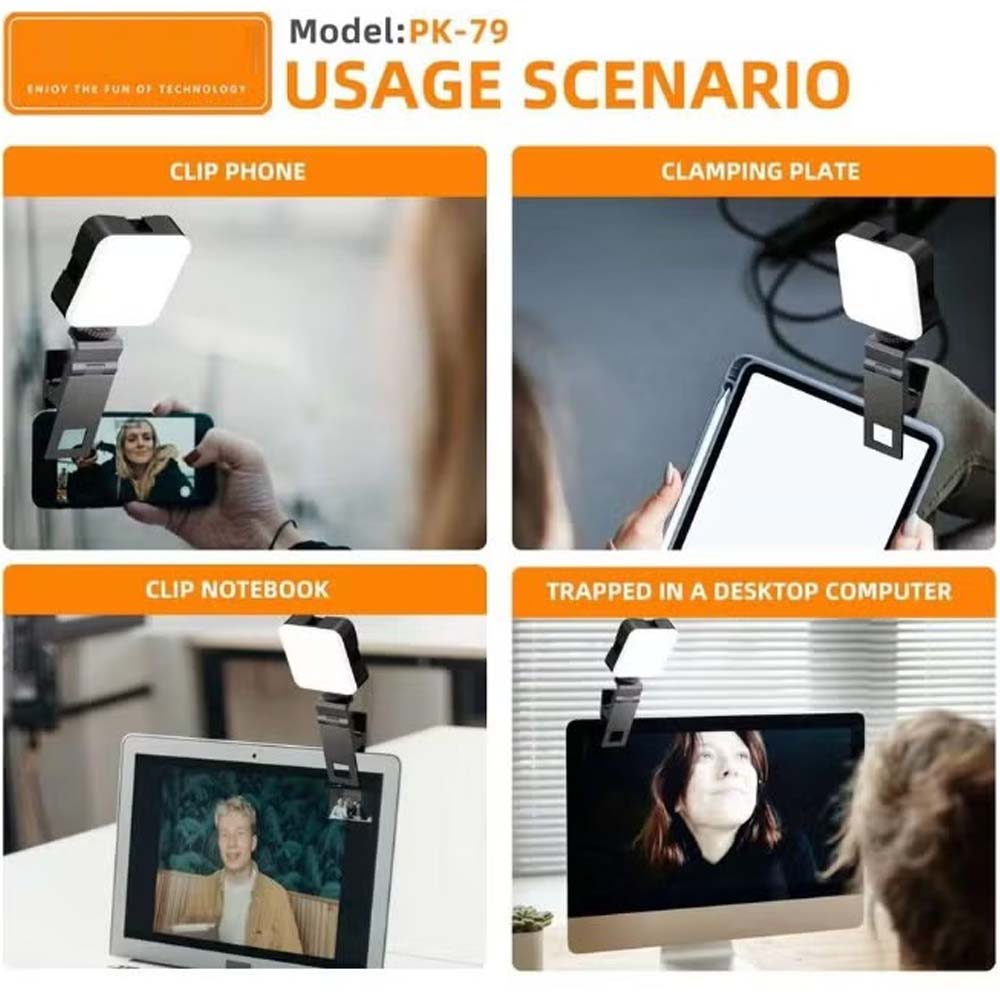 PK79 Mini LED Video Light 6000K Dimmable