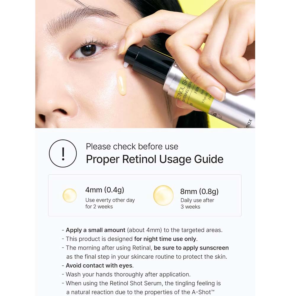 THE VITA-A Retinol Shot Tightening Serum. Potent