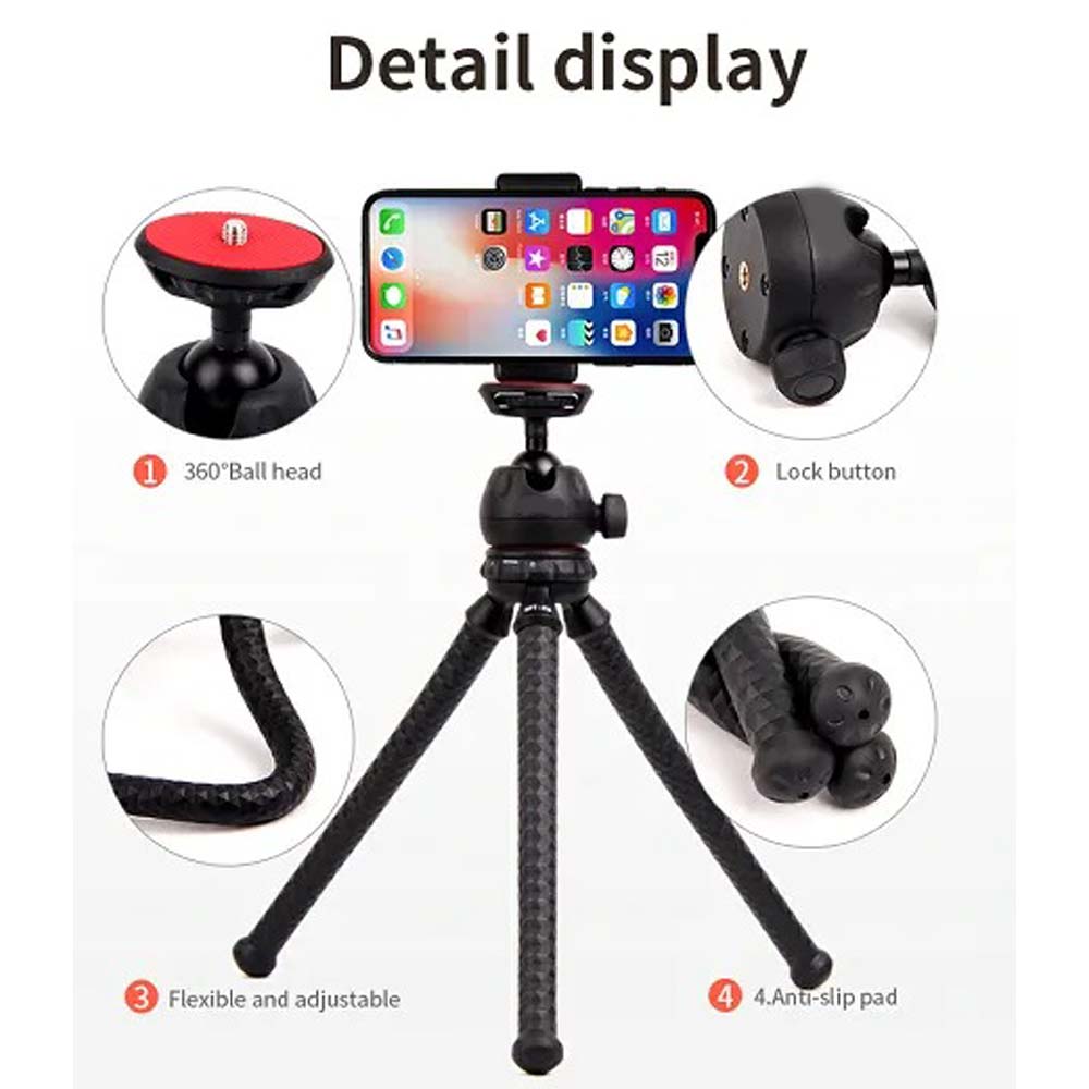MT-25 Mini Flexible Tripod Portable Phone