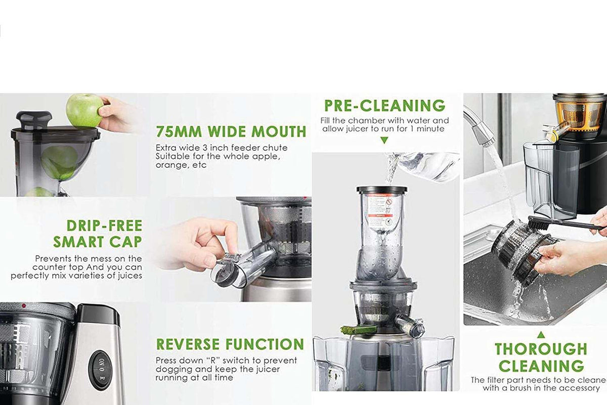 Cold Pressed Whole Slow Juicer Machine