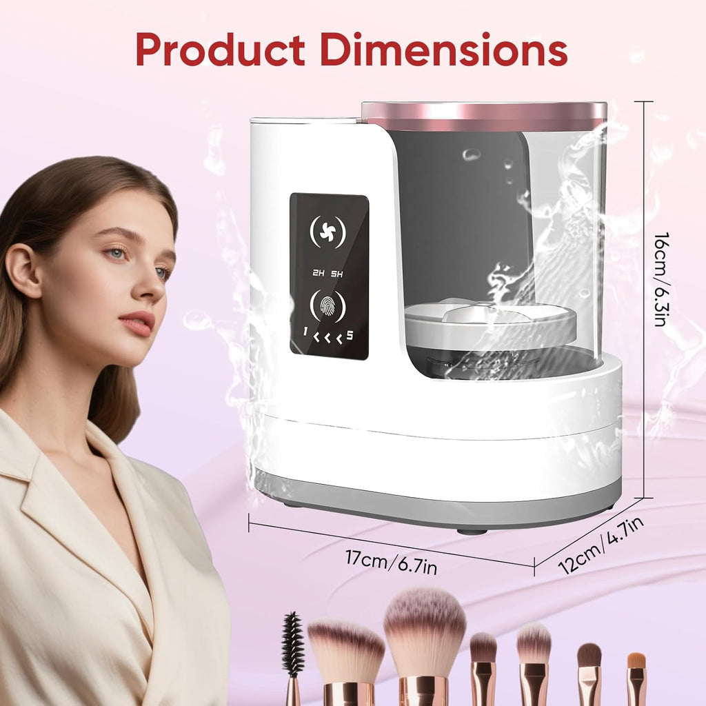 3-in-1 Electric Makeup Brush Cleaner & Dryer with USB Charging