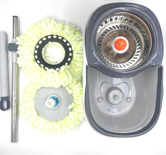 Clean Smart Spin Mop Twin Split Bucket