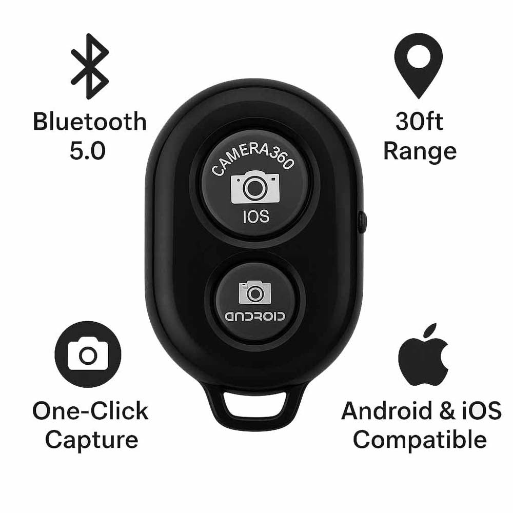 Bluetooth Remote Shutter Button for Selfie Stick