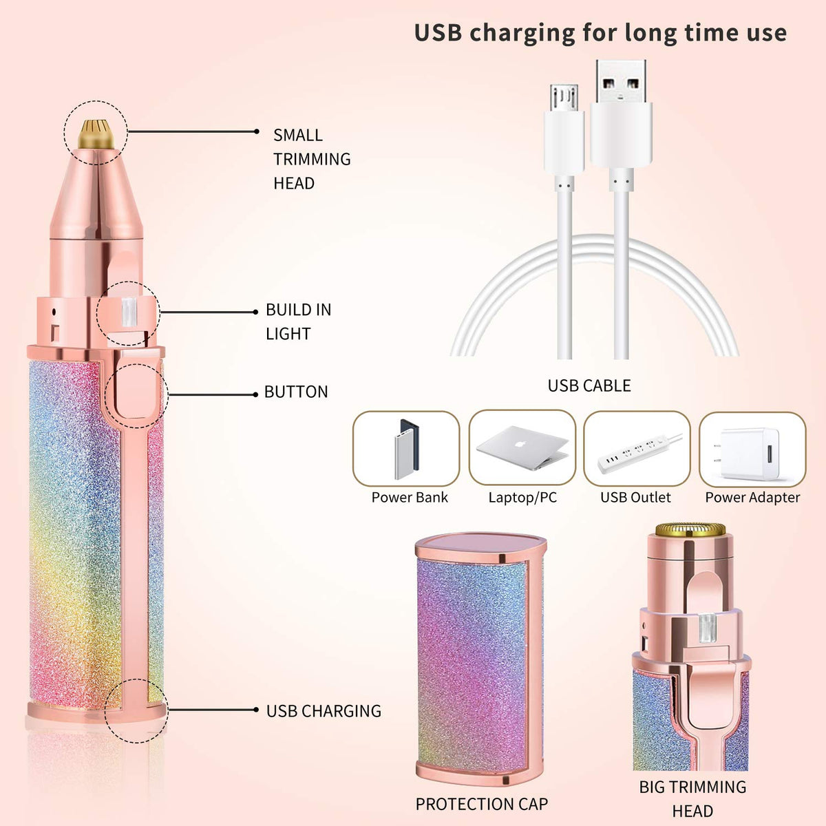 2-in-1 Eyebrow & Facial Hair Remover