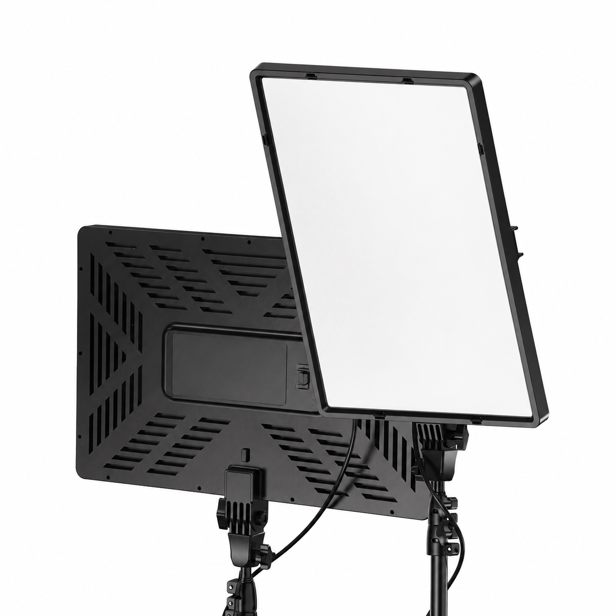 22-Inch Bi-Color LED Panel Light with 7-Foot Adjustable Tripod Stand and Phone Holder