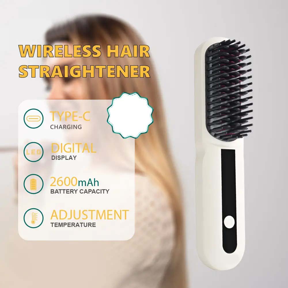 Cordless Hair Straightener Brush