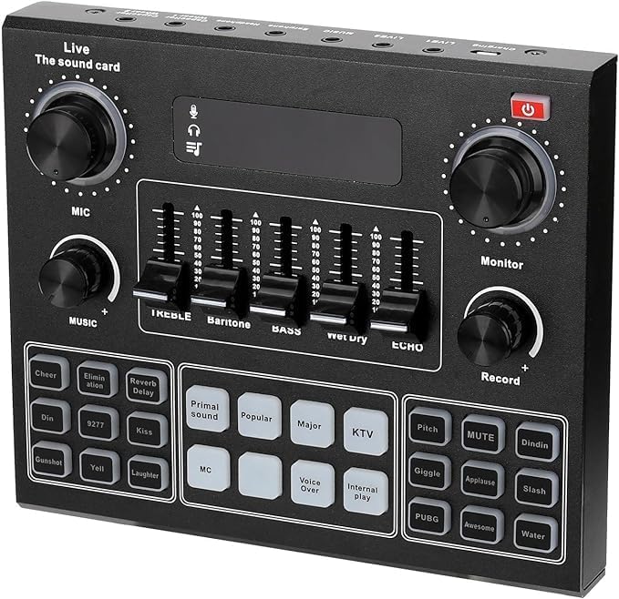 Elite V9 Sound Card & BM800 Pro Microphone