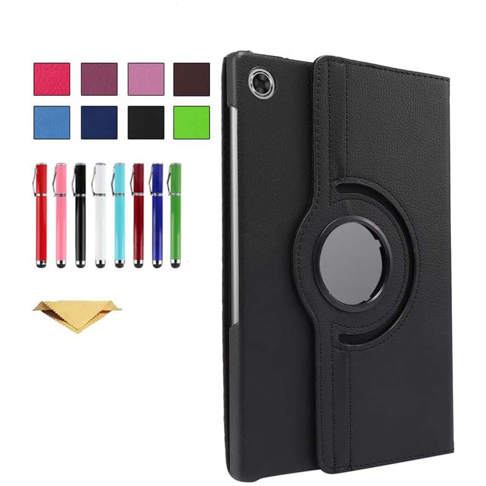 360° Rotating PU Leather Cover Compitable Lenovo M10 Plus Case