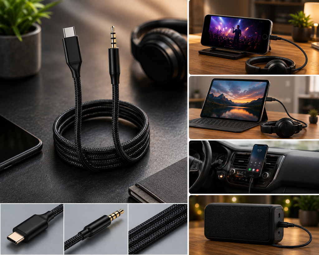 GAC-365 Type-C to 3.5mm Aux Audio Cable