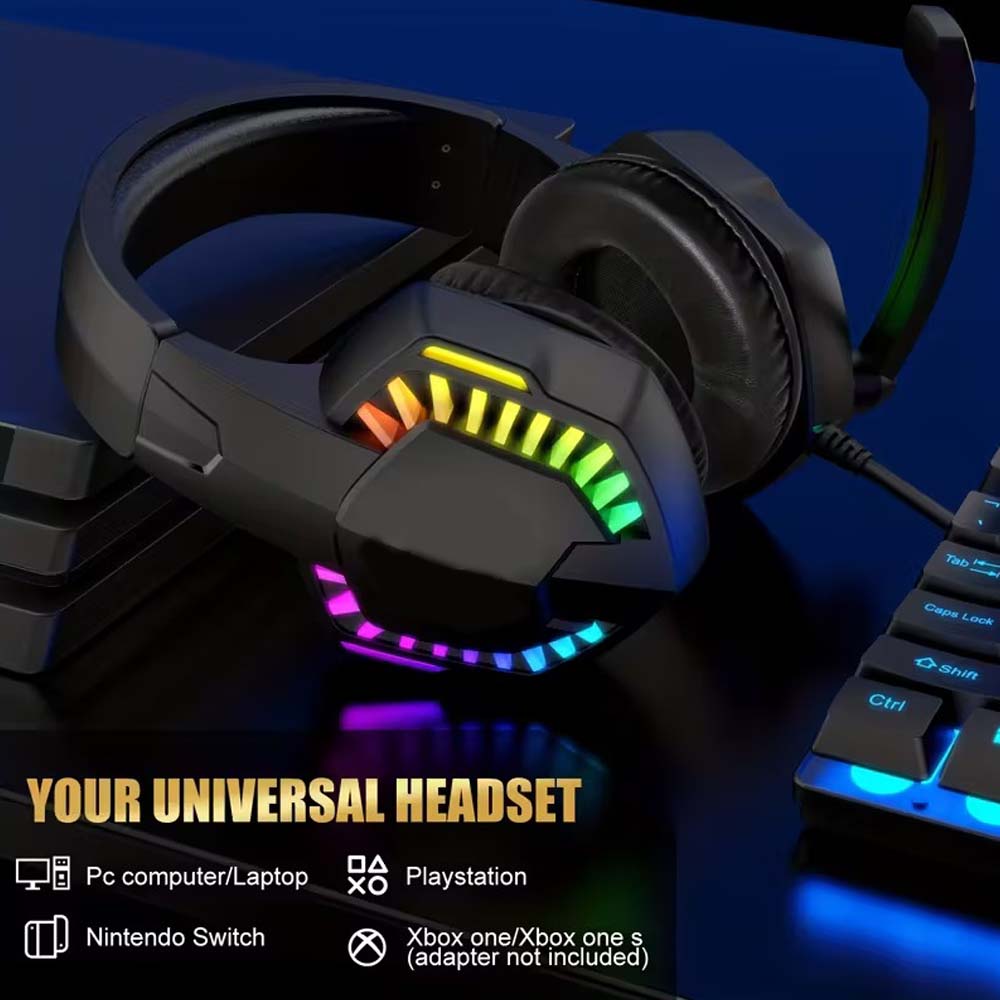 4-in-1 Gaming Combo: Wired Keyboard, Mouse, Headset
