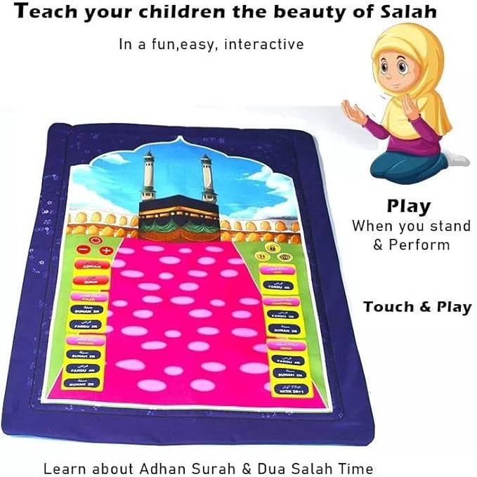 Islamic Electronic Smart Prayer Mat for Kids