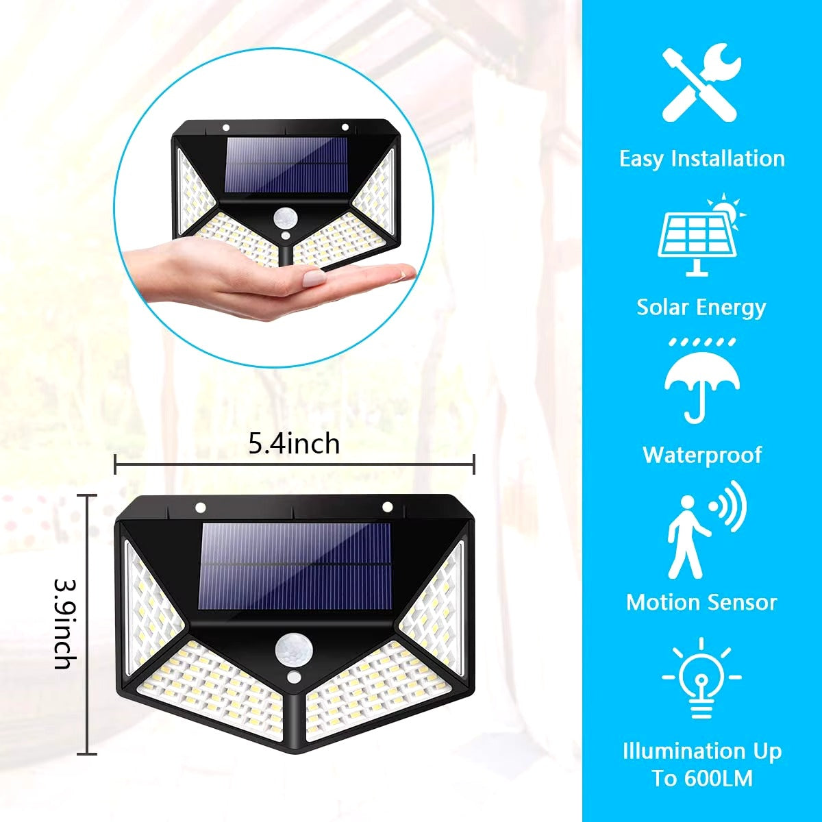 Waterproof Outdoor Motion Sensor Infrared Wall