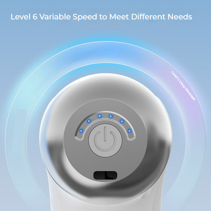 3-Head Mini Portable Massage Gun with 6 Speed Levels
