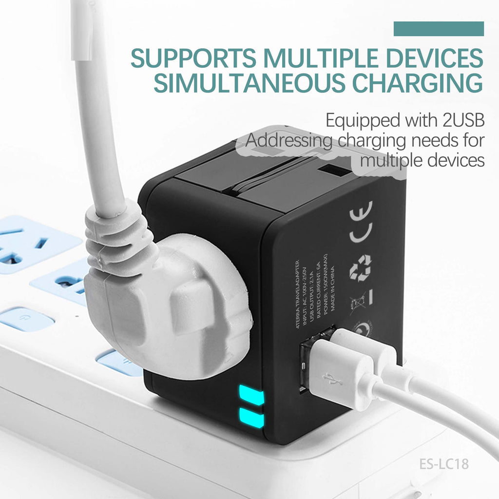 Universal Travel Adapter - Worldwide Mobile