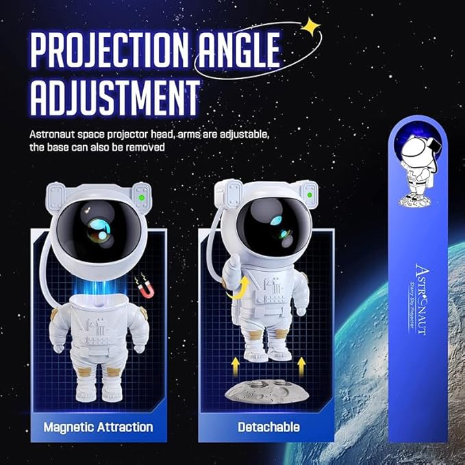 Astronaut Galaxy Star Projector Night Light
