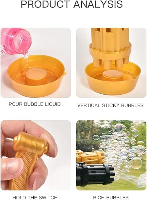 8-Hole Automatic Bubble Toy