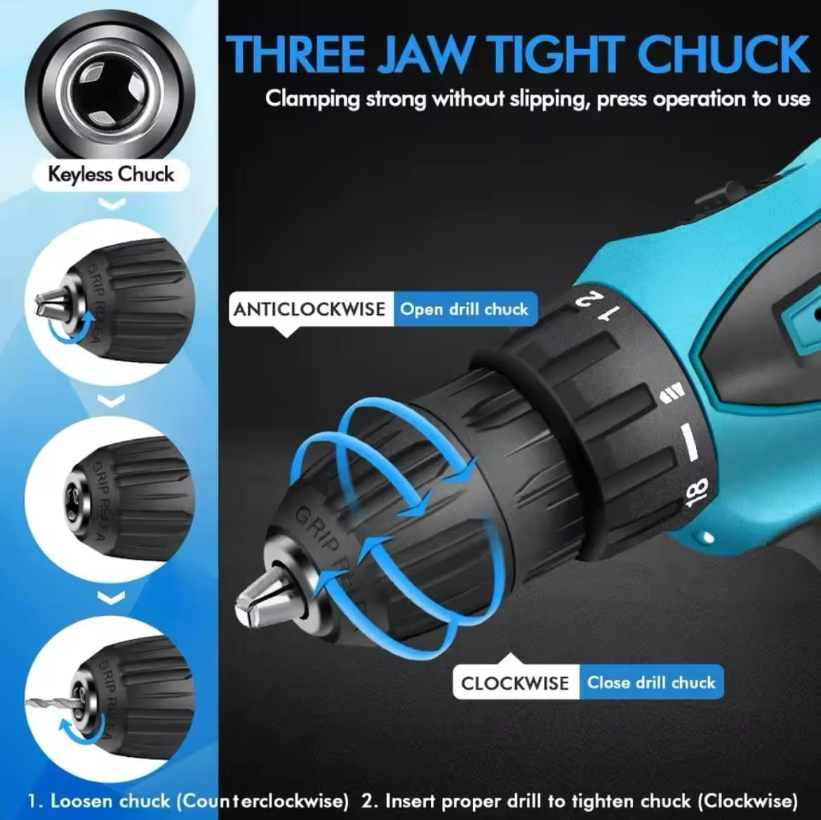 Cordless Drill Driver Set