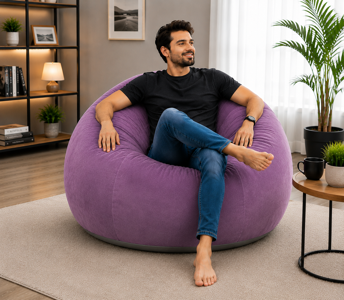Portable Quick-Inflatable Sofa Chair