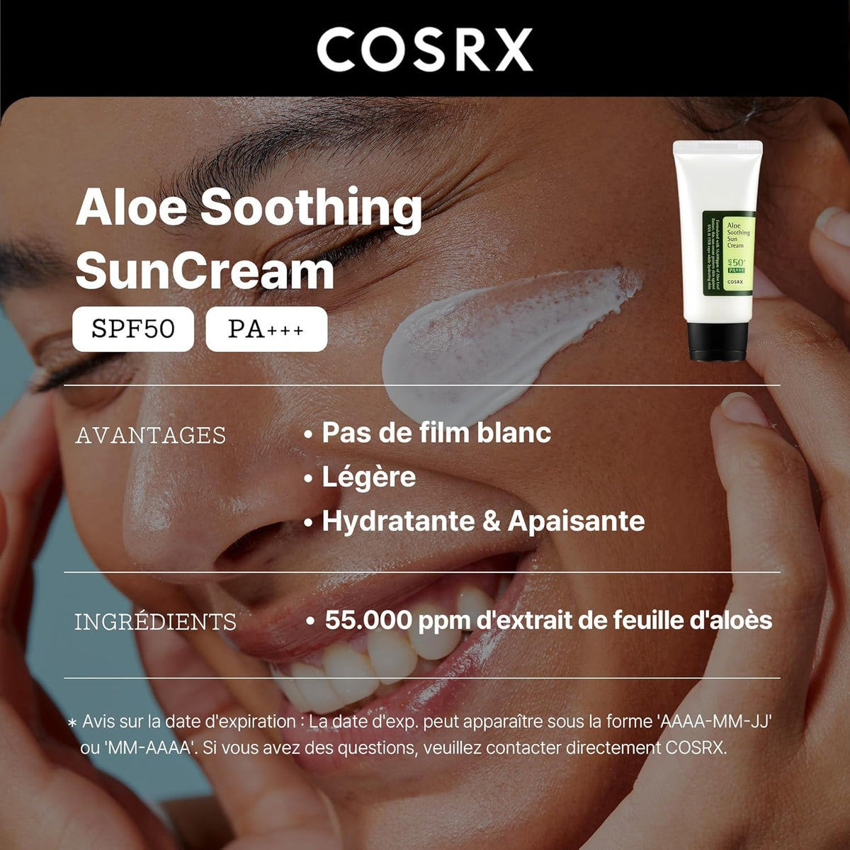 COSRX Aloe Soothing Sun Cream SPF50