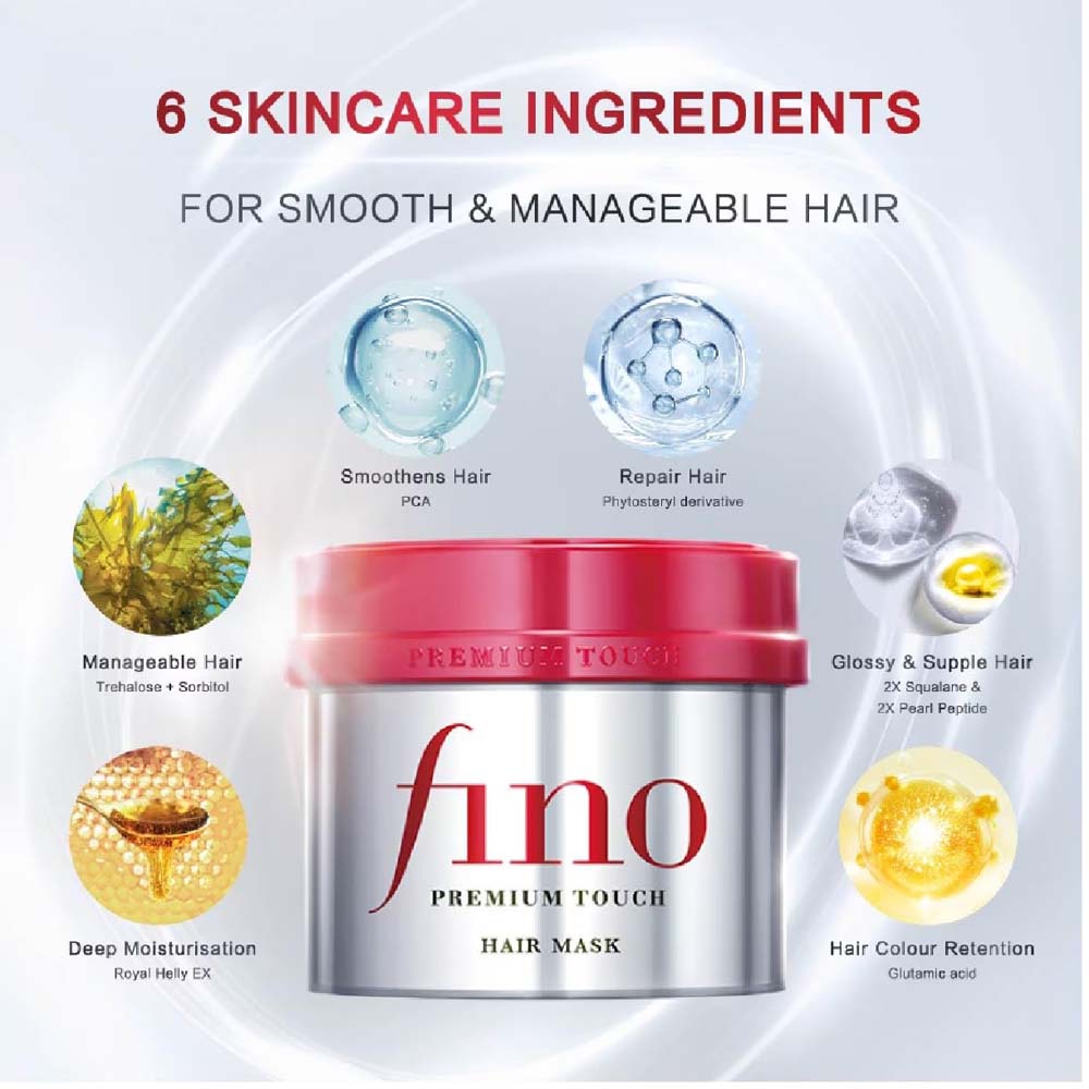 FINO Hair Mask with Plant Derived Squalane & Glutamic Acid