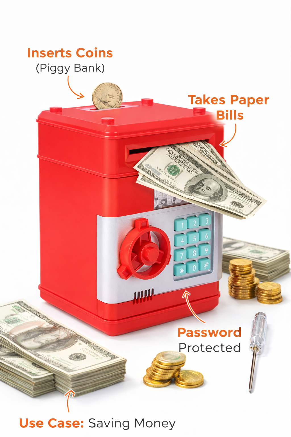 Electronic Money Bank for Kids Password