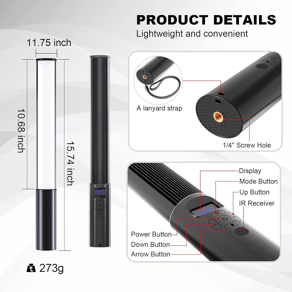 FM-128 RGB LED Light Wand