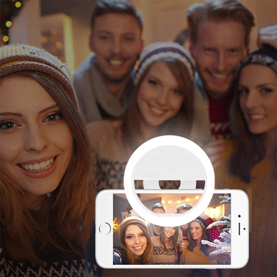 Rechargeable Clip-on Selfie Ring Light
