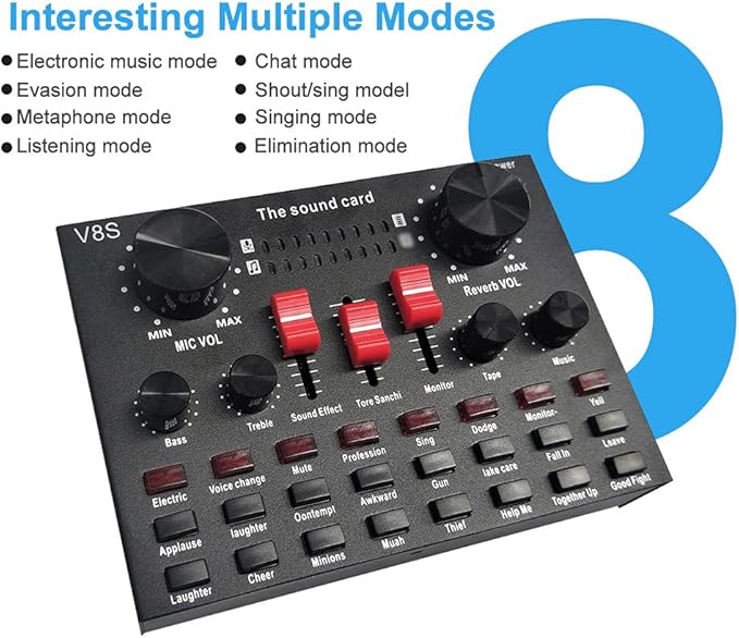 V8S Live Streaming Sound Adapter