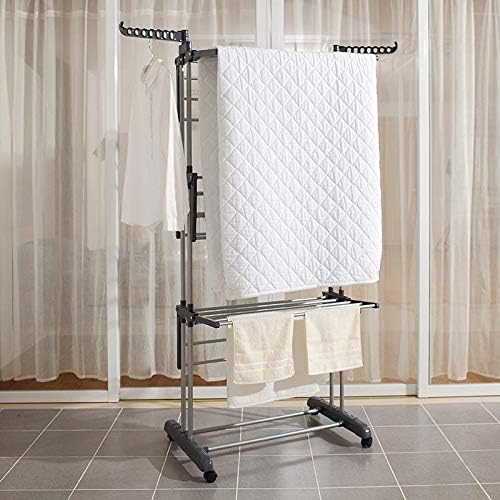 Foldable Rolling Laundry Drying Rack