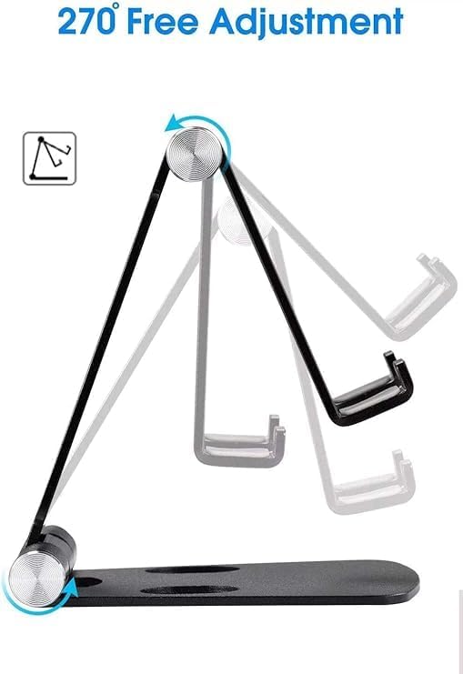Fully Foldable Adjustable Cell Phone Stand