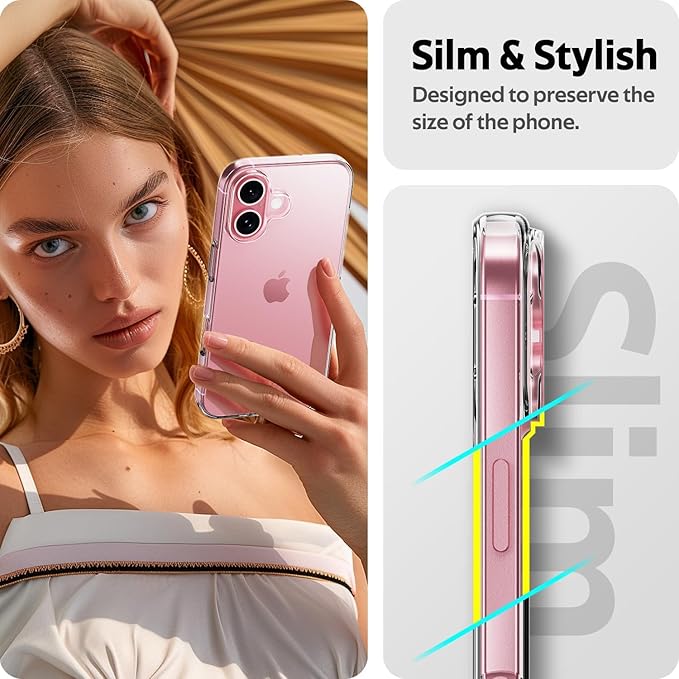 iPhone 16 Series Ultra Slim Flexible Clear TPU Protective Phone Case