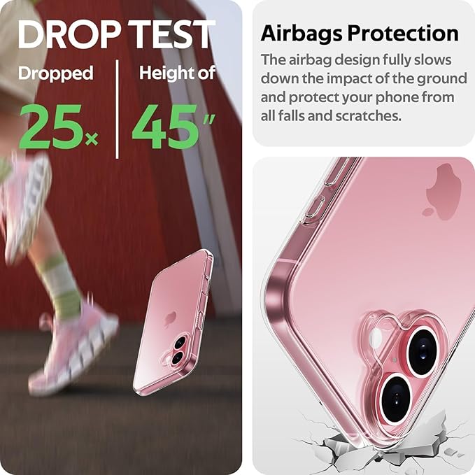 iPhone 16 Series Ultra Slim Flexible Clear TPU Protective Phone Case