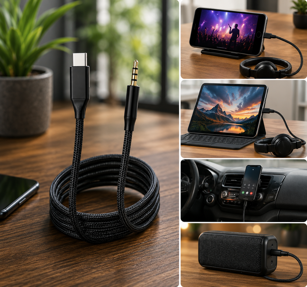GAC-365 Type-C to 3.5mm Aux Audio Cable