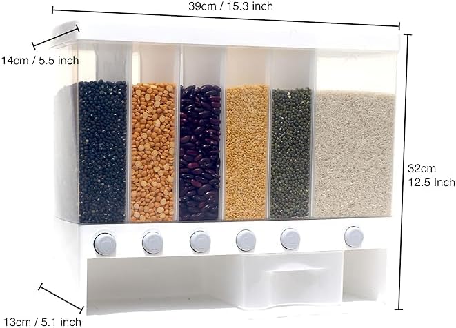 Wall Mounted Cereal Food Dispenser