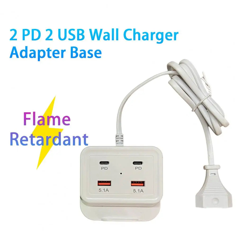 Intelligent USB Power Strip Plug with Dual PD
