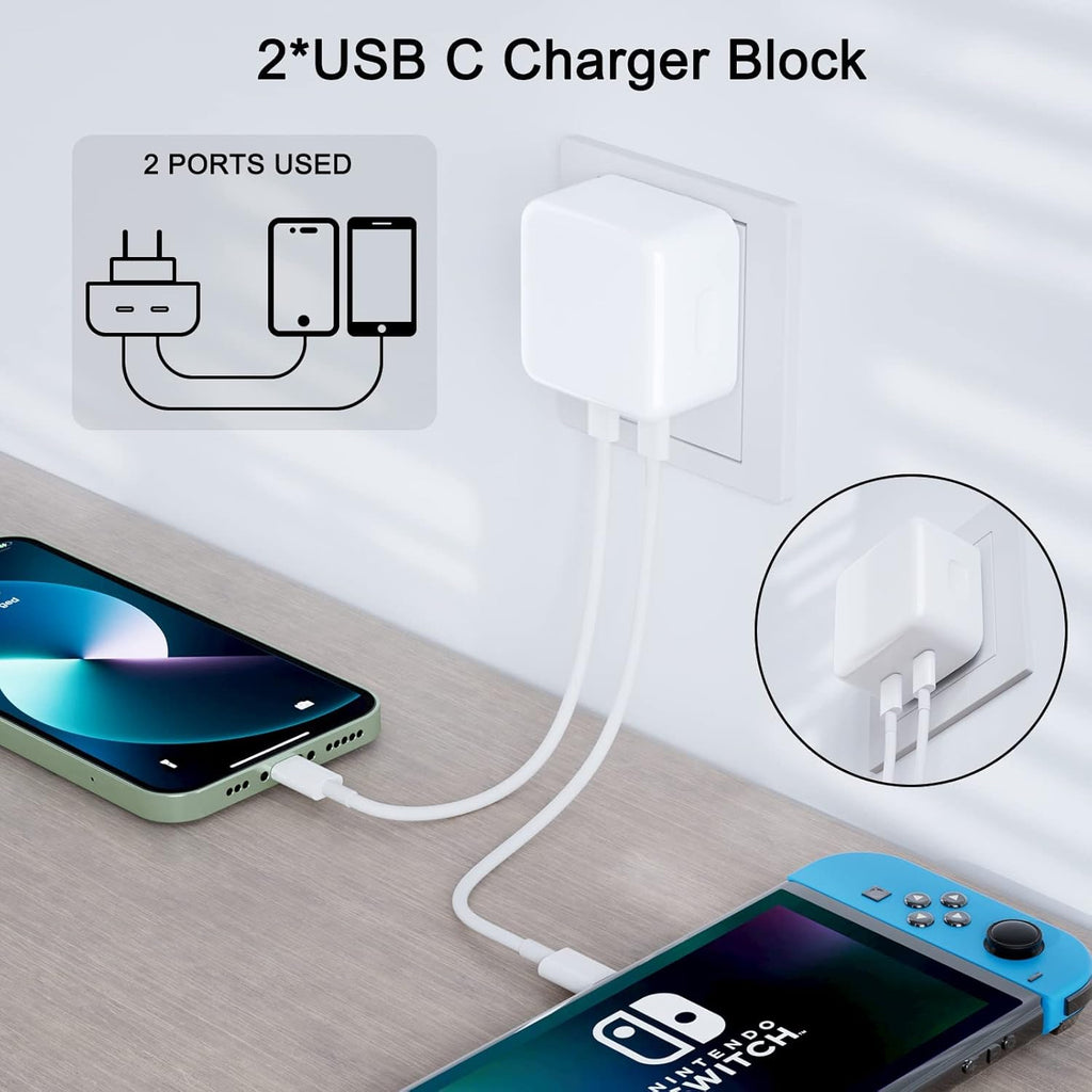 35W Dual USB-C PD Fast Charger